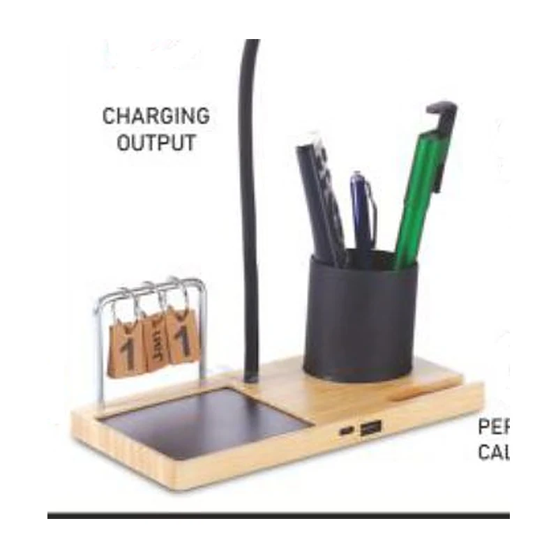 Bamboo Glow Desk Station Pro