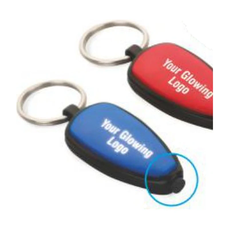 Backlit Logo Keychain, White Glow