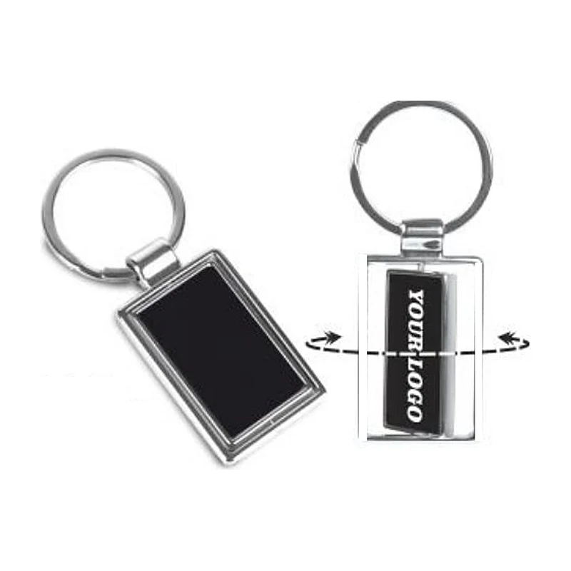Rotating Gunmetal Keychain