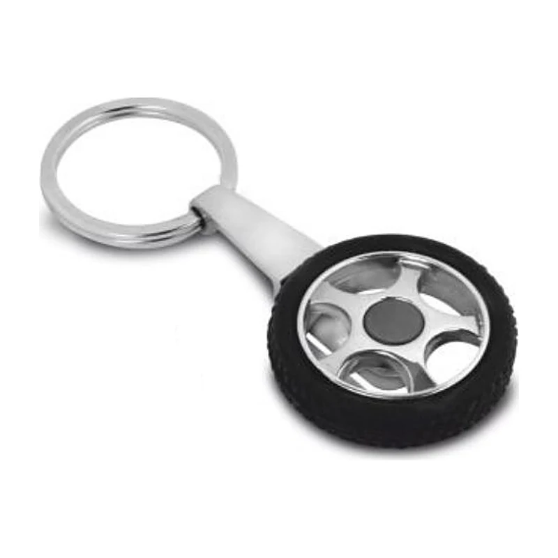 Rotating Tyre Keychain