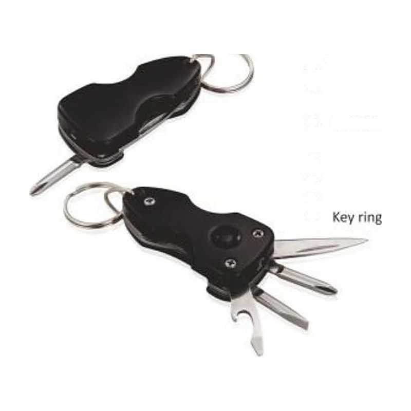 Rugged Six-in-One Tool Keychain