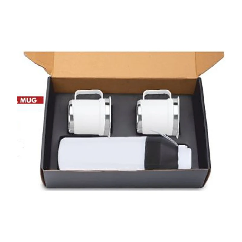 Square Bottle & Two Cups Set