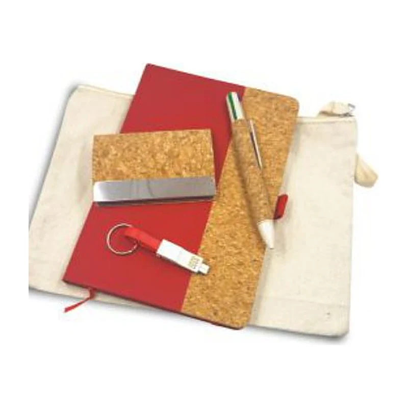 Canvas Pouch Welcome Set, Red