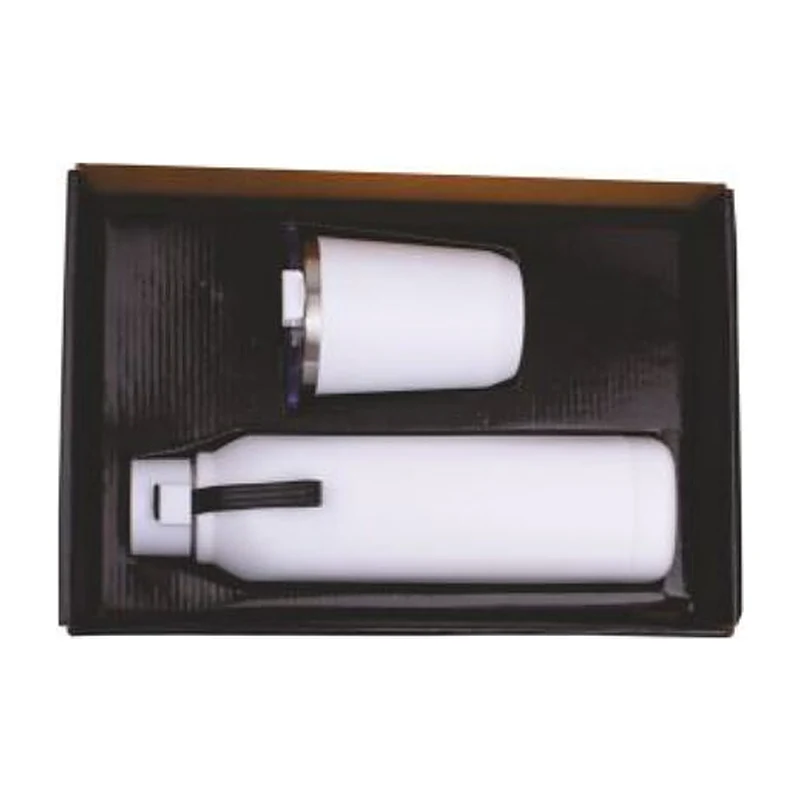 Square Bottle & Steel Mug Set