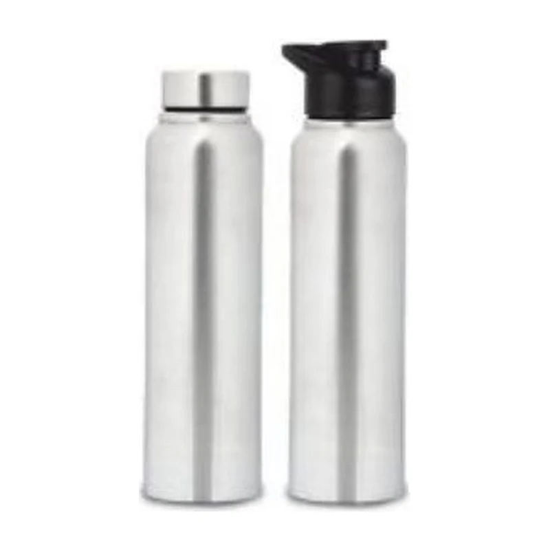 Straight Line Steel Bottle, 750 ml, Natural Steel